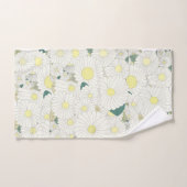 1000の黄色いデイジー ハンドタオル (ハンドタオル)