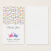 1000ぶら下がったの折り紙紙ク結婚レーン (正面&裏面)