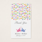 1000ぶら下がったの折り紙紙ク結婚レーン (正面)