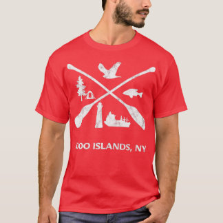 1000アイランズカヌオーズデザイン軽微動揺して Tシャツ