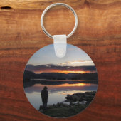 1000アイランドレイクサンライズ – アンセルアダムスウィルダネス キーホルダー (正面)