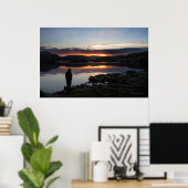 1000アイランドレイクサンライズ – アンセルアダムスウィルダネス ポスター (ホームオフィス)