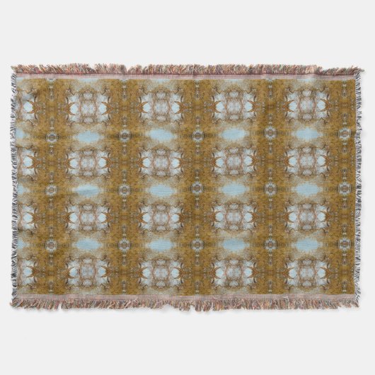 1000オークス秋の葉があるオークの木 スローブランケット (正面)