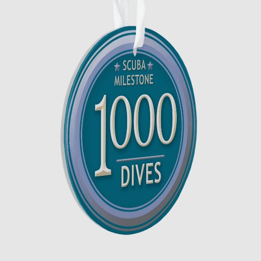 1000ダイブ オーナメント (正面)