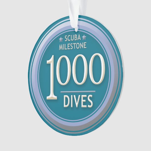 1000ダイブ オーナメント (正面)