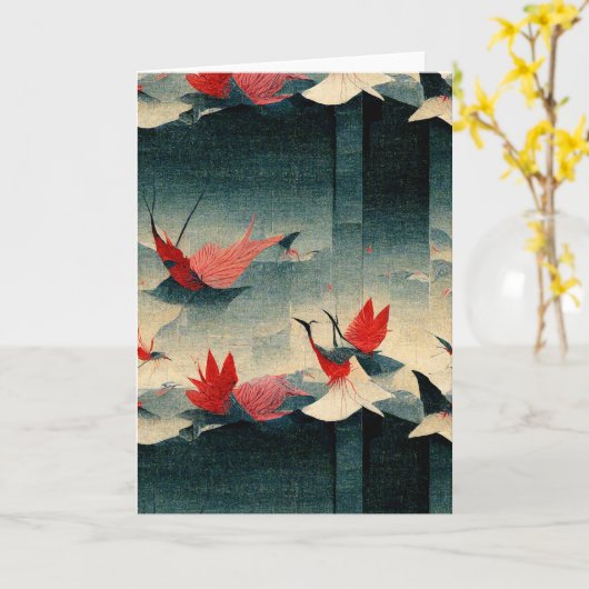 1000ツル交響楽団 カード (黄色い花)