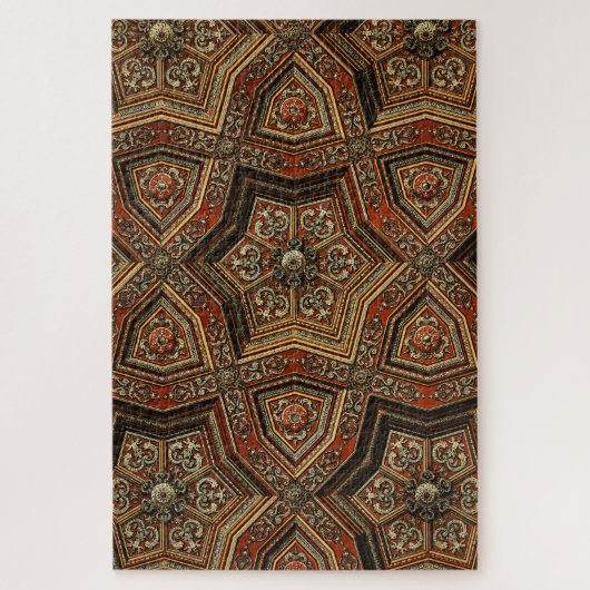 1000ピースパズルオン藤色紙茶色の花 ジグソーパズル (縦)