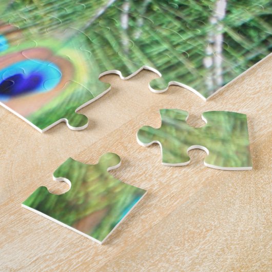 1000ピース素晴らし孔雀の写真 ジグソーパズル (側面)