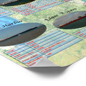 1000フッタ素晴らしーのレイクフロータデータポスター ポスター (角)