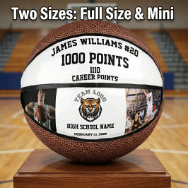 1000ポイントのマイルストーン(写真カスタム付き) ミニバスケットボール