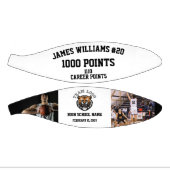 1000ポイントのマイルストーン(写真カスタム付き) ミニバスケットボール (パネル)