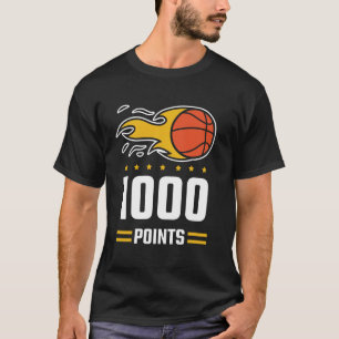 1000ポイントバスケットボールスコアラーハイスクールバスケットボール Tシャツ