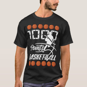 1000ポイントバスケットボールスコアラーハイスクールバスケットボール Tシャツ