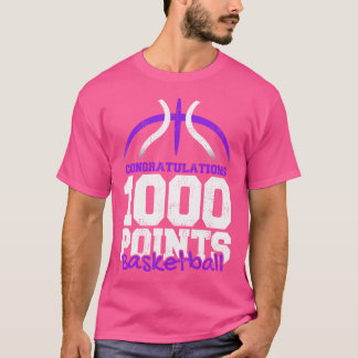 1000ポイントバスケットボールスコアラーハイスクールバスケットボール Tシャツ