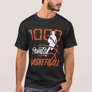 1000ポイントバスケットボールスコアラーハイスクールバスケットボール Tシャツ