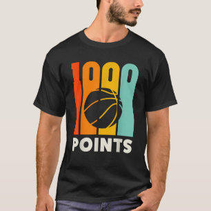 1000ポイントバスケットボールスコアラーハイスクールバスケットボール Tシャツ