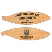 1000ポイント名前をカスタムする、チームロゴ、ジャージー番号 バスケットボール (パネル)