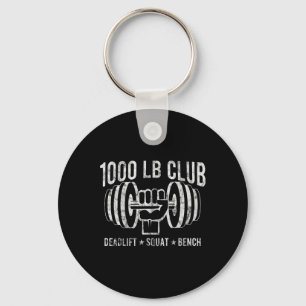 1000ポンドクラブ パワーリフティング 筋肉 ボディビルディング ギフト キーホルダー