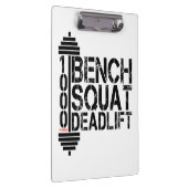 1000ポンドBench Squat Deadlift Powerliftフィットネス クリップボード (右)