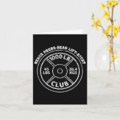 1000ポンドPound Club Gym重量挙げデッドリフトBe カード (黄色い花)