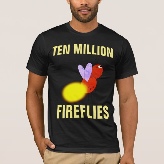 1000万のホタルのTシャツ Tシャツ (正面)