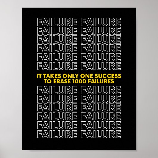 1000件の障害を消去するには、1回の成功が必要 ポスター (正面)