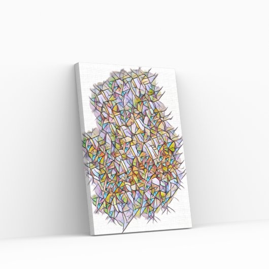 1000個のカラー キャンバスプリント