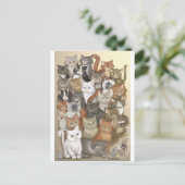 1000匹の猫 ポストカード (スタンド正面)