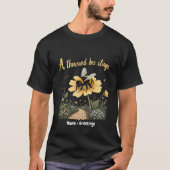 1000匹の蜂が刺すはっきりしたデザイン Tシャツ (正面)
