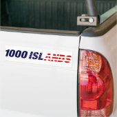 1000島米国のバンパーステッカー バンパーステッカー (トラック上)