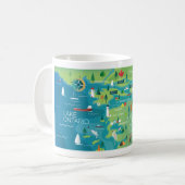 1000島11ozまたは15ozマグカップ コーヒーマグカップ (正面左)