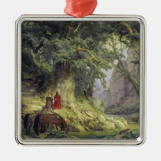 1000年のカシの木(カール・レッシング著) メタルオーナメント (正面)