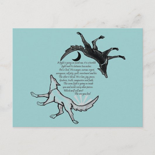 1000年の食べ物を与え神 ポストカード (正面)