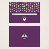 1000年ぶら下がったの折り紙紙結婚鶴（紫） (正面&裏面)