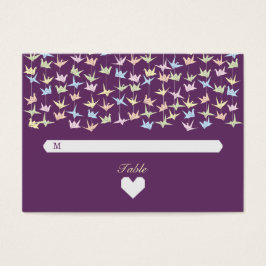 1000年ぶら下がったの折り紙紙結婚鶴（紫）