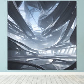 1000年フューチャーハウスプリント キャンバスプリント (インサイチュ (ウッドフロア))