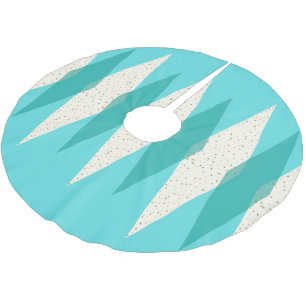 1000年半ばのクモダンリスマスツリーのスカート ブラッシュドポリエステルツリースカート