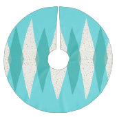 1000年半ばのクモダンリスマスツリーのスカート ブラッシュドポリエステルツリースカート (正面)