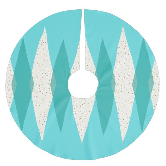 1000年半ばのクモダンリスマスツリーのスカート ブラッシュドポリエステルツリースカート (正面)