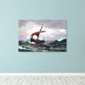 1000年頃のグリーンランド海岸の夏 キャンバスプリント (インサイチュ (ウッドフロア))