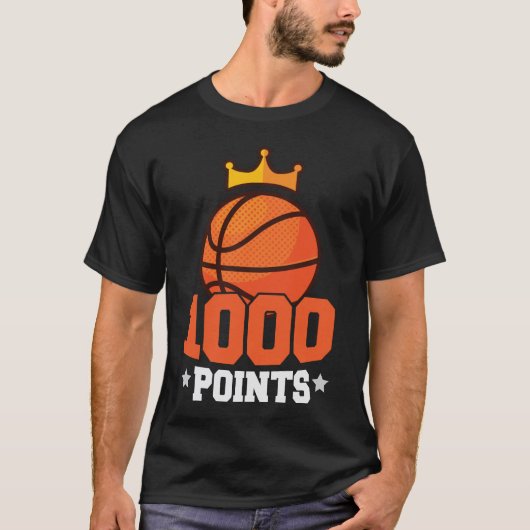 1000得点バスケットボールスコアラー高校生 Tシャツ (正面)