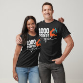 1000得点バスケットボールスコアラー高校生 Tシャツ (ユニセックス)