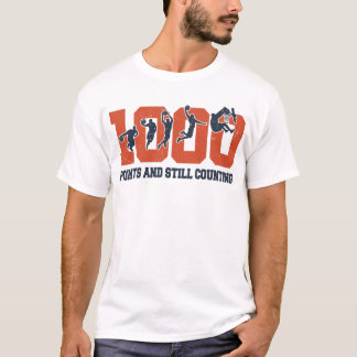 1000得点バスケットボールスコアラー高校 Tシャツ