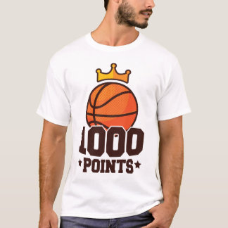 1000得点バスケットボールスコアラー高校 Tシャツ