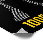 1000桁のPiメモリの課題 – Pi日 ポスター (角)