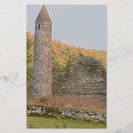 1000歳以上のアイリッシュラウンドタワー 便箋 (正面)