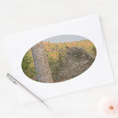 1000歳以上のアイリッシュラウンドタワー 楕円形シール (封筒)