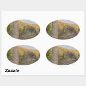 1000歳以上のアイリッシュラウンドタワー 楕円形シール (シート)