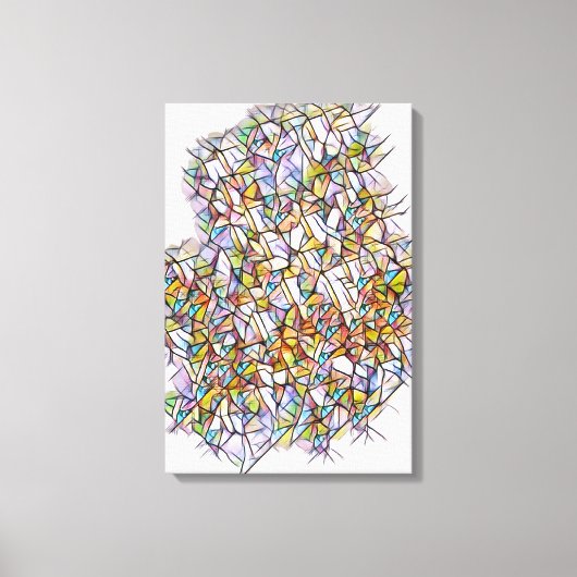 1000色の灰色 キャンバスプリント (正面)