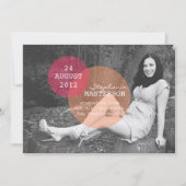 1000語の卒業発表 招待状 (正面)